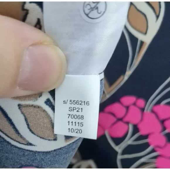 Ann Taylor Factory Womens Floral Long Sleeve Top Skirt Set Size L - Picture 8 of 13